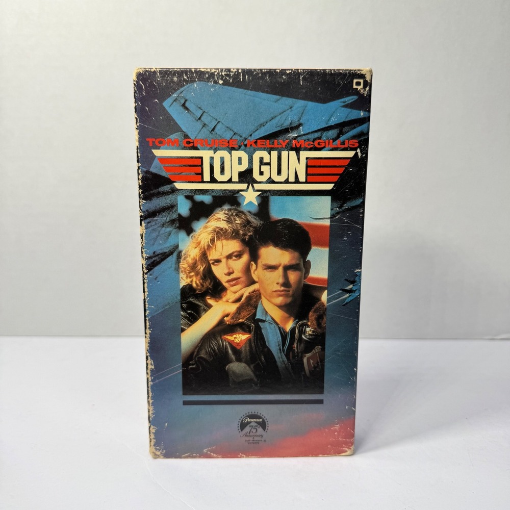 Top Gun VHS 1987 Paramount‎ Home Video Tom Cruise Kelly McGillis Hi-Fi Stereo PG